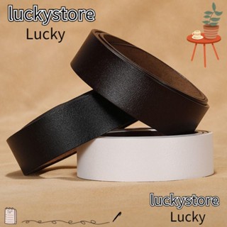 Lucky เข็มขัดหนังวัวแท้ ไร้หัวเข็มขัด 3.5 ซม. DIY