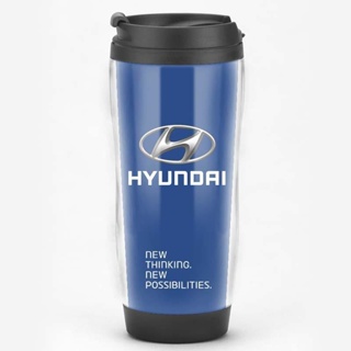 ถ้วยน้ํา ลายโลโก้รถยนต์ hyundai เลือกลายได้ เหมาะกับของที่ระลึก ของใช้ในรถยนต์