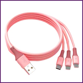 3 in 1 สายเคเบิล USB สําหรับ iPhones สําหรับ Huawei Type C Android ที่ชาร์จโทรศัพท์มือถือ ชาร์จเร็ว ชาร์จ USB buth