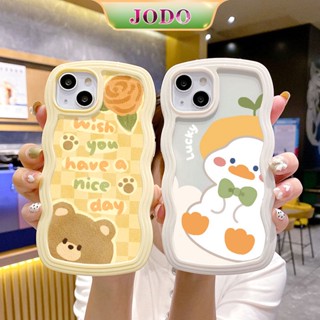 2 In 1 เคสโทรศัพท์มือถือ ซิลิโคนนิ่ม TPU กันกระแทก กันฝุ่น ลายหมี เป็ด สําหรับ iPhone 14 13 12 11 Promax 6 6S 7 8 Plus X XR XSMax SE