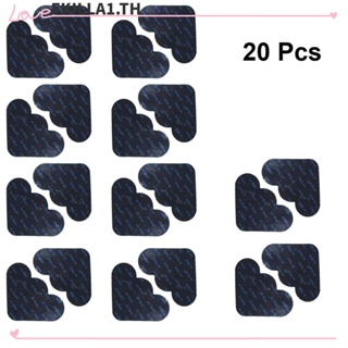 Faccfki แผ่นเทปสติกเกอร์ สองด้าน กันลื่น ติดตั้งง่าย สีดํา สําหรับติดพรมปูพื้น กระเบื้อง ไม้เนื้อแข็ง 20 ชิ้น