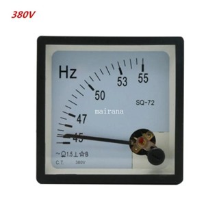 【MT】เครื่องวัดแรงดันไฟฟ้าแอมมิเตอร์ Ampere Hertz Indicator 45-55Hz