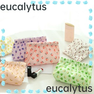 Eucalytus1 กระเป๋าเก็บกุญแจ ผ้ากํามะหยี่ขนนิ่ม สําหรับเด็กผู้หญิง เหมาะกับการเดินทาง