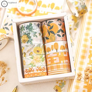 [Highbest.th] เทปกาวสี 10 ม้วน สําหรับสมุดบันทึก