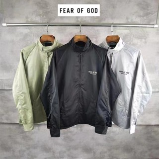 Fog เสื้อแจ็กเก็ต เสื้อคาร์ดิแกน กันลม มีซิป ตั้งได้ 100% สไตล์สตรีท แฟชั่นสําหรับผู้ชาย และผู้หญิง