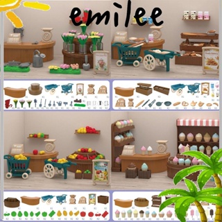 EMILEE เฟอร์นิเจอร์เรซิ่นจําลอง ขนาดเล็ก ของเล่นสําหรับตกแต่งสวน