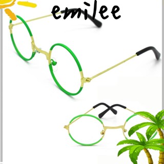 Emilee แว่นตาคอสเพลย์ กรอบโลหะ ทรงกลม ลายอะนิเมะ สไตล์เรโทร แฟชั่น สําหรับปาร์ตี้ฮาโลวีน