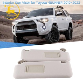 ที่บังแดดรถยนต์ พร้อมกระจกภายใน สีเบจ สําหรับ Toyota 4RUNNER 2010-2023 74320-35A91-B1