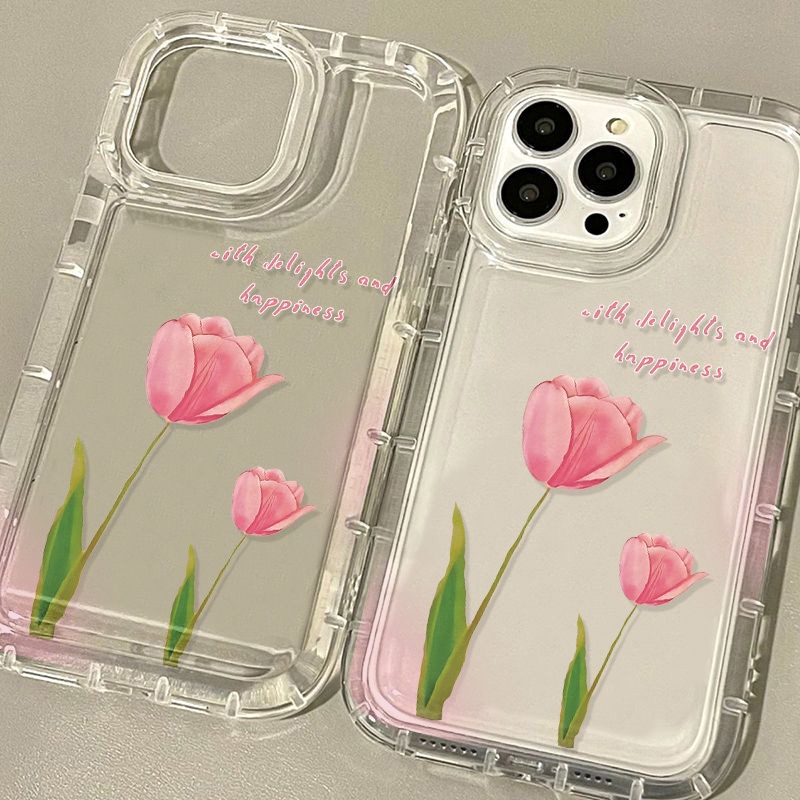 สำหรับ iPhone 11 for iPhone 14 11 15 13 12 Pro Max 6S 7 8 Plus X XR XS MAX SE เคสนิ่มใสถุงลมนิรภัยกันกระแทกการ์ตูนน่ารัก