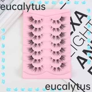 Eucalytus1 ขนตาปลอมไฟเบอร์ 7 คู่ สําหรับผู้หญิง