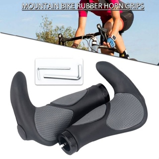 New 2pcs Ergonomic Rubber Bar End Handlebar Grips Cycling Bicycle Mountain Bike