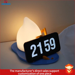 Pp Duck Night Light ซิลิโคนอ่อนนุ่มสำหรับเด็กไฟตบมือไฟตั้งโต๊ะ Usb ห้องนอนข้างเตียงตัวยึดโทรศัพท์มือถือบรรยากาศ Sleep Light ซินเทีย cynthia cynthia