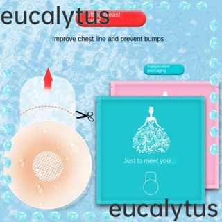 Eucalytus1 สติกเกอร์ซิลิโคนติดหน้าอก 6.5 ซม. 10 ซม. สําหรับผู้หญิง