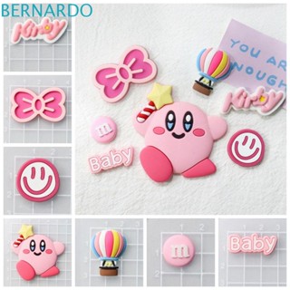 Bernardo แผ่นแปะพวงกุญแจ PVC รูปกิ๊บติดผมน่ารัก DIY สําหรับทําเครื่องประดับ 5 ชิ้น