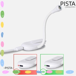 Pista โคมไฟกลางคืน แบบคลิปหนีบ ปรับได้ ชาร์จไฟได้ สําหรับเดินทาง