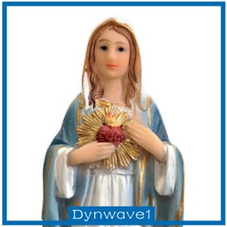 [Dynwave1] ฟิกเกอร์เรซิ่น รูปปั้นพระแม่มารี 5.12 นิ้ว สําหรับตกแต่งบ้าน ออฟฟิศ รถยนต์