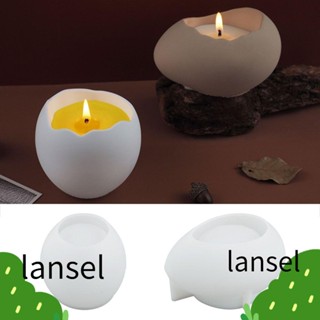 Lansel แม่พิมพ์ซิลิโคนเรซิ่น อีพ็อกซี่ รูปไข่ สําหรับทําเทียน DIY