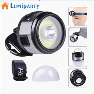 Lumiparty ไฟหน้า Led 300-400 ลูเมน อเนกประสงค์ พร้อมแม่เหล็ก สําหรับตกปลา ตั้งแคมป์กลางแจ้ง