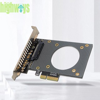 การ์ดขยาย U.2 SFF-8639 เป็น PCI-E X4 4000MB/s รองรับ SSD GEN4 [highways.th]