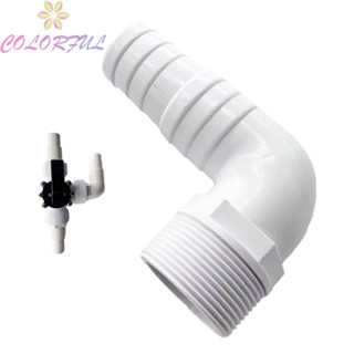 【COLORFUL】Hose Adapters 1.5\" 1pcs 90 Degree Adapter Fitting Replacement Parts