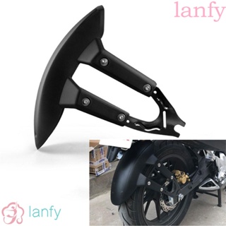 Lanfy บังโคลนหลังรถจักรยานยนต์ ติดตั้งง่าย ปรับได้ สีดํา