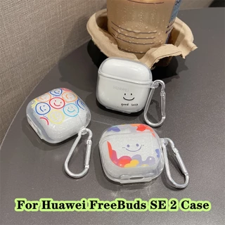 พร้อมส่ง! นําไปใช้กับ Huawei FreeBuds SE 2 เคส Case เคสหูฟัง รูปทรงสามมิติน่ารัก ลายการ์ตูนโปร่งใส