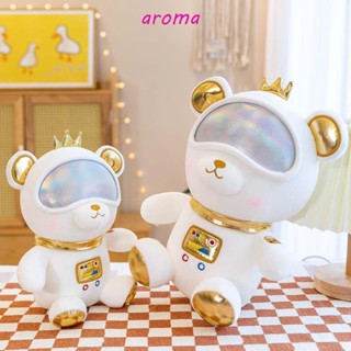 Aroma หมอนตุ๊กตาหมีอวกาศ ของขวัญวันเกิด ของเล่นนุ่ม ตุ๊กตาสัตว์ ตกแต่งบ้าน ตุ๊กตาหมี หมอนยัดไส้ ของเล่น