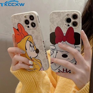 เคสโทรศัพท์มือถือ ซิลิโคนนิ่ม ขอบสี่เหลี่ยม ลายมิกกี้เมาส์ มีลายด้านข้าง สําหรับ Redmi K60 Ultra