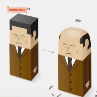 Doublepeony ยางลบดินสอ บรรเทาความตึงเครียด จาก Hairy ไป Hairless The Salaryman 1 ชิ้น