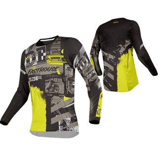 เสื้อกีฬาแขนสั้น ลาย Downhill Jerseys Off Road DH เหมาะกับใส่ขี่จักรยานเสือภูเขาวิบาก สําหรับผู้ชาย 2023