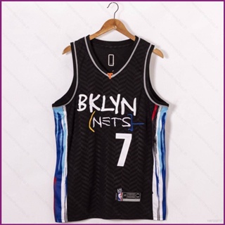 เสื้อกีฬาแขนกุด ลาย NBA Jersey Brooklyn Nets DURANT สีดํา พลัสไซซ์ PN2 2022