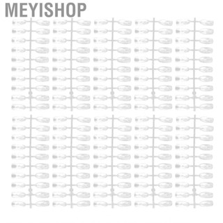 Meyishop 200pcs False Nail Tips Transparent Art Color Style Display LJ4