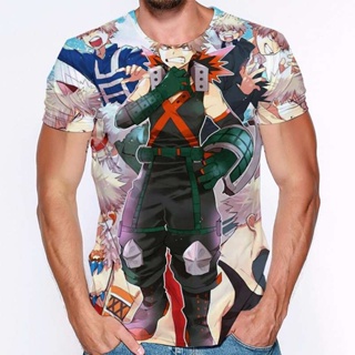 เสื้อยืด พิมพ์ลาย My Hero Academia สไตล์สตรีท