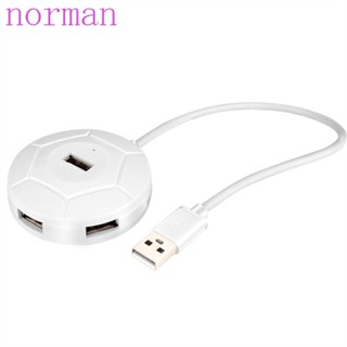 Norman อะแดปเตอร์ฮับ 4 พอร์ต USB ชาร์จเร็ว ทนทาน สําหรับเมาส์ คีย์บอร์ด คอมพิวเตอร์