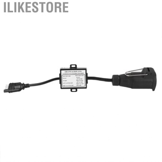 Ilikestore Trailer Connector US 4-Pin Flat Plug To EU 13-Pin Portable Light Circuit