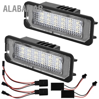 ALABAMAR 2 ชิ้นป้ายทะเบียนรถยนต์หลอดไฟ LED สำหรับกอล์ฟ 4 1998-2002