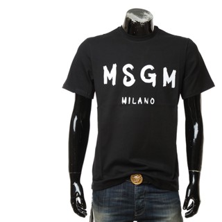 Mscm อินเทรนด์ ผู้ชาย &amp;#039เสื้อยืดลําลอง แขนสั้น คอกลม พิมพ์ลายตัวอักษร