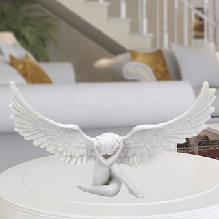 Angel Wing Figurine Modern Embrace Sculpture Crafts Home Decoration Gift