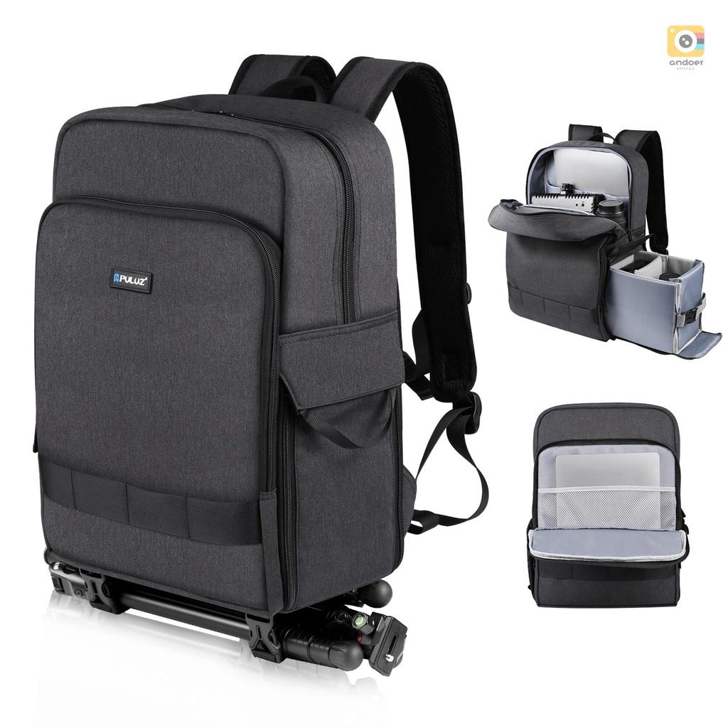 PULUZ PU5017B Portable Camera Backpack with Laptop Compartment