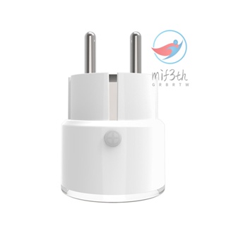 Mif) ปลั๊กซ็อกเก็ตอัจฉริยะ Wi-Fi ไร้สาย Wifi APP ควบคุมด้วยเสียง ตั้งเวลาได้ 16A 3680W สีขาว (ปลั๊ก EU)