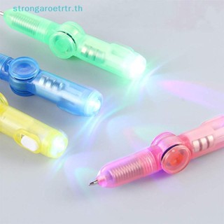 Strongaroetrtr ใหม่ 2in1 ปากกาสปินเนอร์ มีไฟ LED เรืองแสงในที่มืด สําหรับออทิสติก