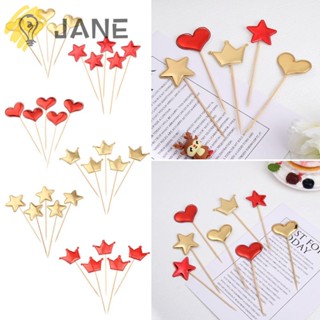Jane ท็อปเปอร์ รูปหัวใจ สําหรับตกแต่งเค้กวันเกิด