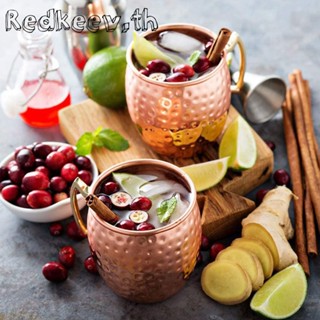 Redkeev™ Moscow Mule แก้วกาแฟ เบียร์ ไวน์ โลหะ สเตนเลส ทองแดง