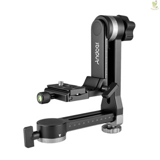 Andoer Heavy Duty 360° Panoramic ขาตั้งกล้องอลูมิเนียมอัลลอยด์ รับน้ําหนักได้ 15 กก. 33 ปอนด์ พร้อมกล้อง 1/4 -8.9