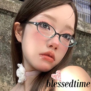 Blessedtime- แว่นตาอ่านหนังสือ ทรงวงรี สไตล์เรโทร แฟชั่นสําหรับผู้หญิง