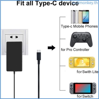 Wu ปลั๊ก EU-US ที่ชาร์จเดินทาง สําหรับอะแดปเตอร์พาวเวอร์ NS Switch AC100V-240V