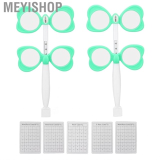 Meyishop Optical Flipper Green Optometry Plastic Flip Lens with 5 Vision Test Cards for Near Confirmation