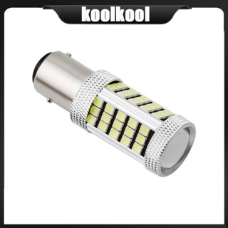 Kool หลอดไฟเลี้ยว LED 63 ดวง DC 12V 1157 2835 6000K พลังงานสูง แบบเปลี่ยน สําหรับรถยนต์