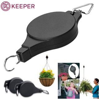 [จัดส่งใน 24 ชม.] Pull Down Hanger Retractable Pulley Hanging Basket Pull Down Hanger For Flower Baskets Pot 【keeper】