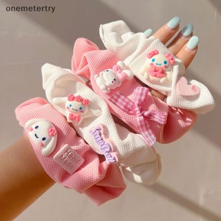 Onem ยางรัดผม ลายการ์ตูนอนิเมะ Sanrio Cinnamoroll น่ารัก เครื่องประดับ สําหรับเด็กผู้หญิง